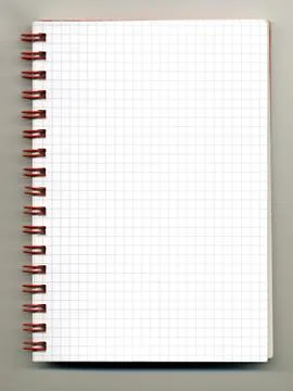 Open spiral notebook Stock Photos