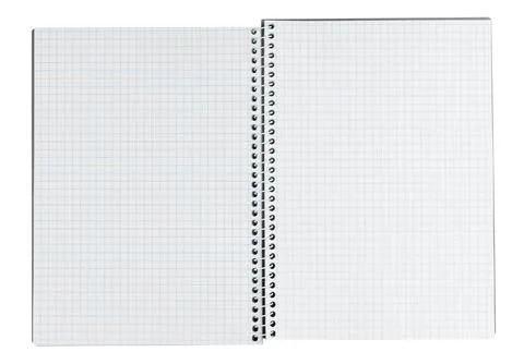 Open squared paper diary as corporate business strategy start and organized.. Stock Photos