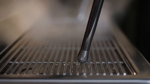 Open steam tap Stock Footage 125666587