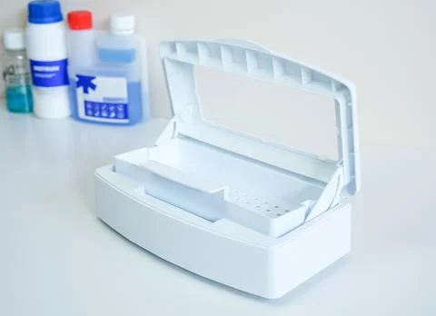 Open Sterilization Box for Disinfecting Tools Stock Photos