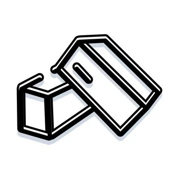 Open storage boxes indicating delivery and inventory concepts Stock Illustration