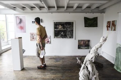 Open studios of Fine Arts Academy of Paris, France - 27 Jun 2025 Stock Photos