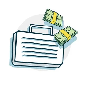 Open suitcase icon Stock Illustration