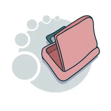 Open suitcase icon Stock Illustration