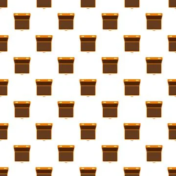 Open suitcase pattern seamless vector 스톡 일러스트