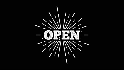 Open sunburst design animation Video stock 225323005