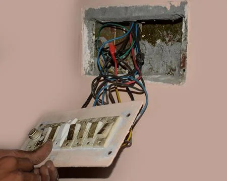 Open switchboard Stock Photos