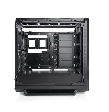 Open system unit case with fans of a personal computer. Foto stock