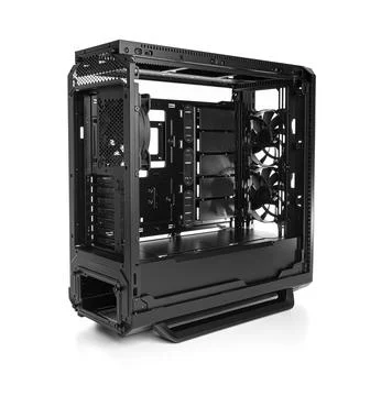 Open system unit case with fans of a personal computer. Foto stock