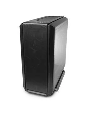 Open system unit case with fans of a personal computer. Foto stock