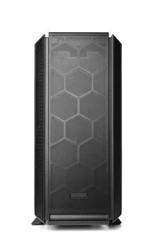 Open system unit case with fans of a personal computer. Foto stock