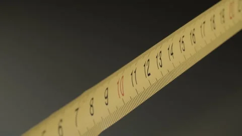 Open tape measure close up Video stock 140324269
