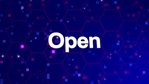 Open text animation with background Stock Footage 260209690