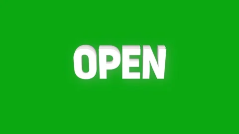 Open text animation with vertically word rotating style effect Stock Footage 313526576