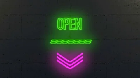 Open text banner. Open intro outro animation Stock Footage 83128548