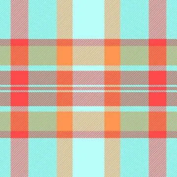 Open texture fabric textile, satin tartan vector background. African seamle.. Stock Illustration