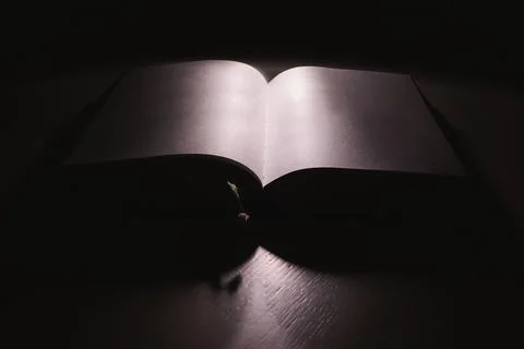 Open Thick Book 스톡 사진
