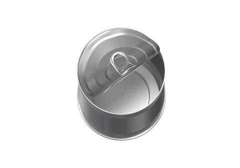 Open tin can isolated on white background 스톡 일러스트
