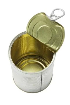 Open tin can Stock Photos