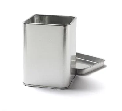 Open Tin Can Foto stock