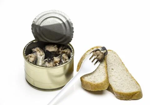 Open tin can Stock Photos