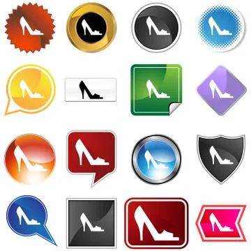 Open toe shoe Stock Illustration