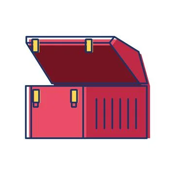 Open toolbox empty Illustrazione stock