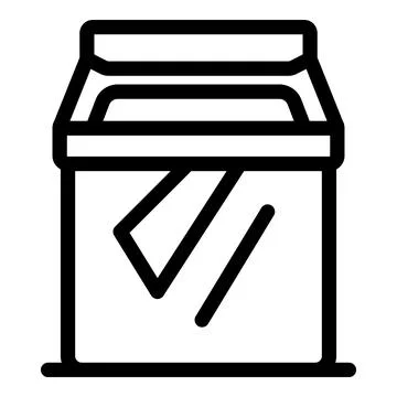 Open top load washing machine icon showing laundry appliance Stock Illustration
