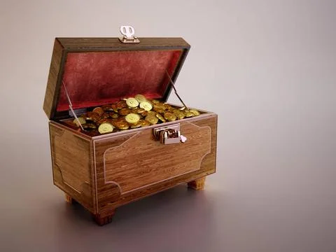 Treasure Chest 3D Stock Photos ~ Royalty Free Images
