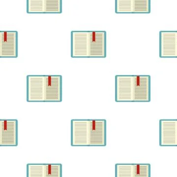 Open tutorial with bookmark pattern flat イラスト素材
