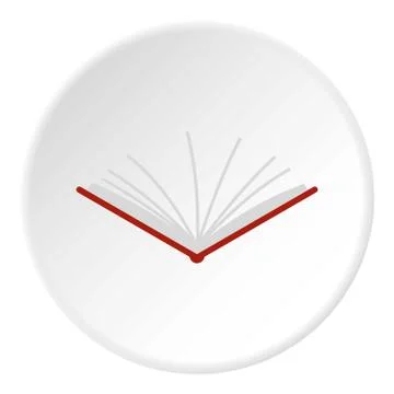 Open tutorial icon circle Stock Illustration