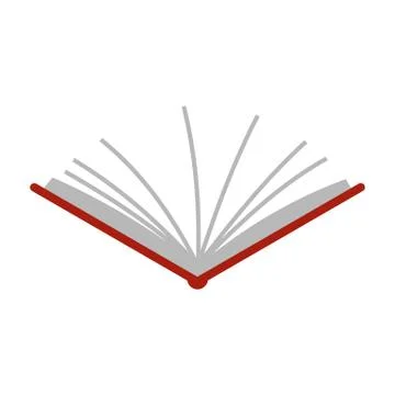 Open tutorial icon, flat style Illustrazione stock