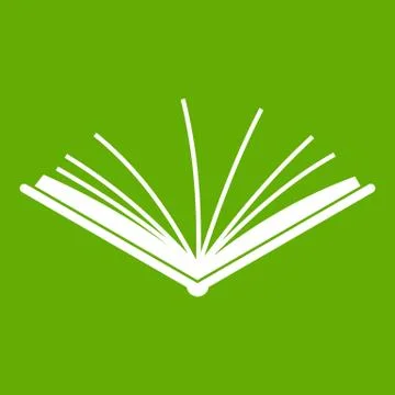 Open tutorial icon green 库存插图