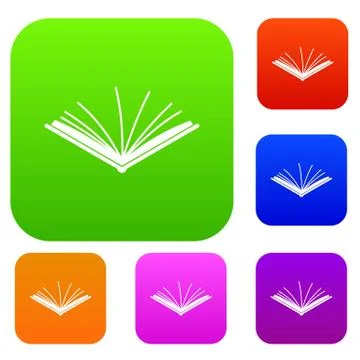 Open tutorial set collection Illustrazione stock