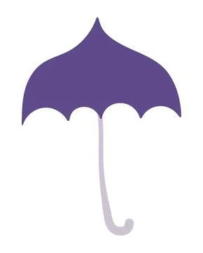 Open umbrella hand drawn illustration Stock Illustration