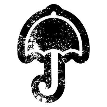 Open umbrella icon Stock Illustration