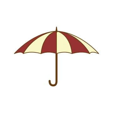 Open umbrella object Illustrazione stock