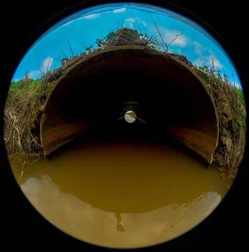 Open Underground Pipe Stock Photos