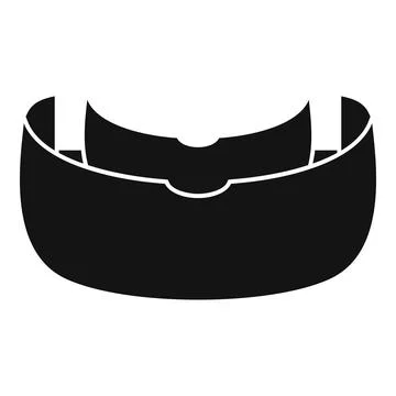 Open virtual reality headset presenting digital world Stock Illustration