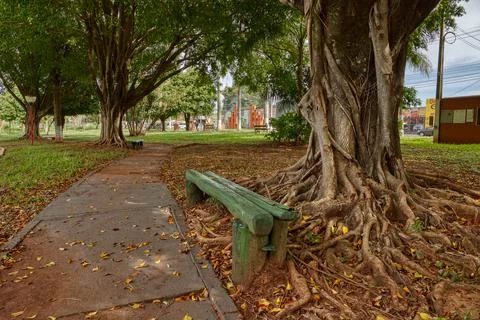 Open walking area square Elza Vendrame Stock Photos