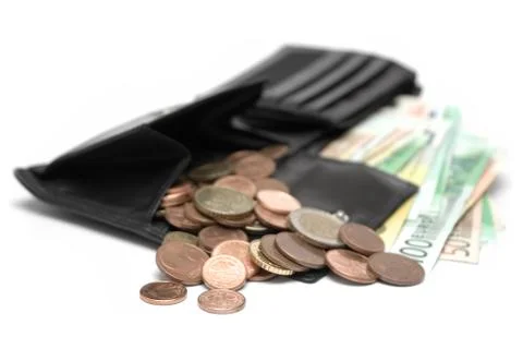 Open Wallet Foto stock
