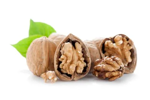 Open walnuts Stock Photos