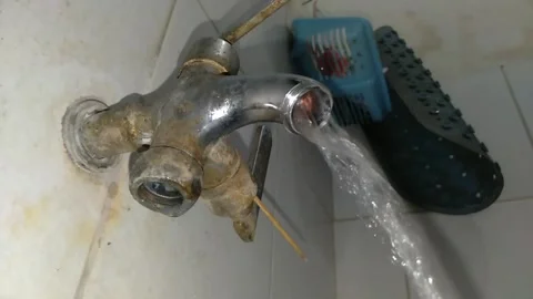 Open water faucet Stock Footage 220569646