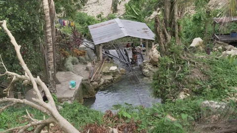 Open water source in Cebu Stock Footage 229649340