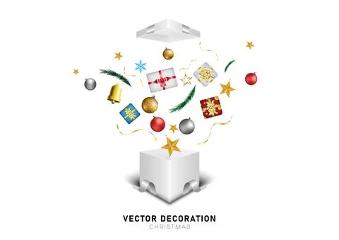 Open white box with a gift. icon in the  on a white background. Vector illust Stock Illustration