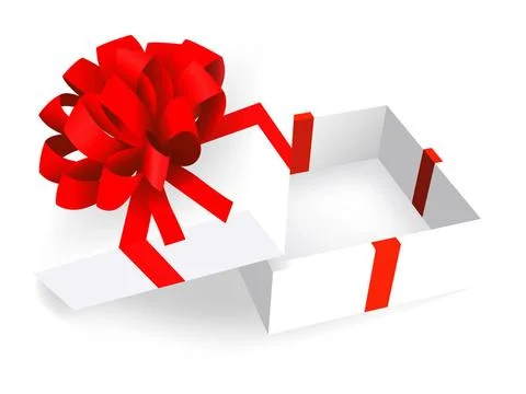 Open white gift box. Vector open white gift box. Vector Copyright: xZoonar... Stock Photos