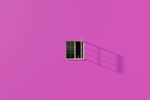 Open white window Stock Illustration