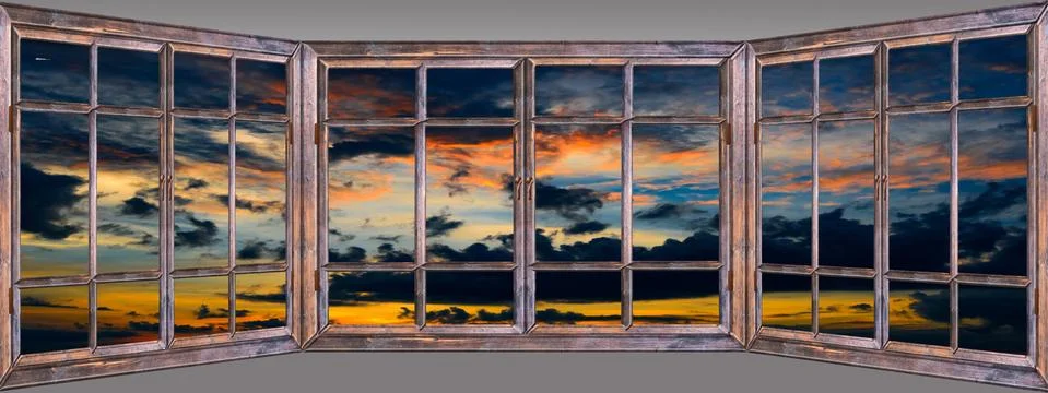 Open window cloud sun Фото