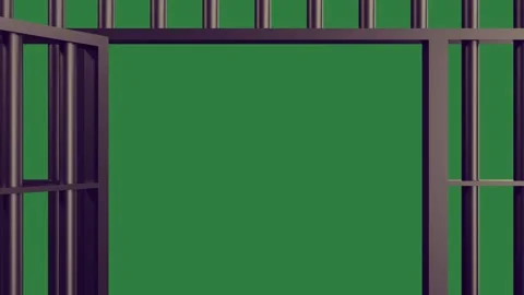 An open window on a green background and screen with black bars white door Stock-Footage 337342140