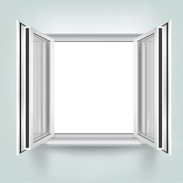 Open window Stock Illustration
